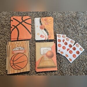 Basketball Candy Bags and Plastic Table Cover 51x86 New